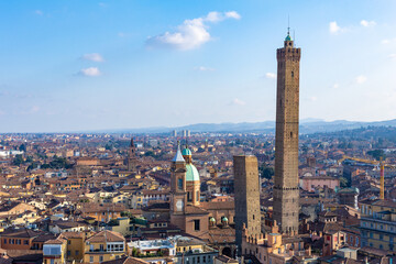 Bologna city of Emilia Romagna famous for its food and the historic seat of the oldest university...