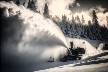 Turning Up the Winter: Snowmaking Machines Keep Ski Resorts Running