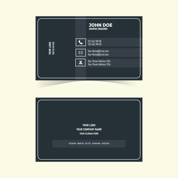 Business card template design New