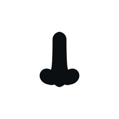 Dildo icon. Simple style erotic shop big sale poster background symbol. Dildo brand logo design element. Dildo t-shirt printing. Vector for sticker.