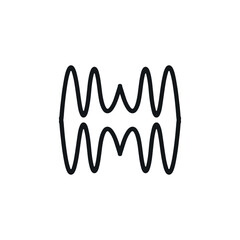 Equalizer icon. Simple style music festival poster background symbol. Equalizer brand logo design element. Equalizer t-shirt printing. Vector for sticker.