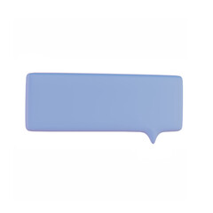 3d retro speech bubble chat icon isolated