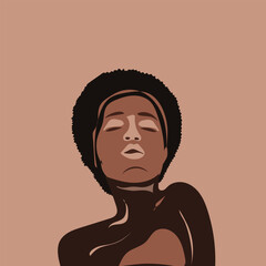 Black women's illustration design