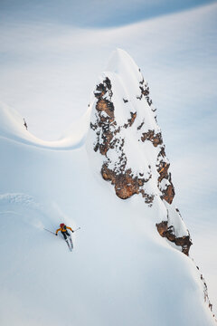 Ski Touring in Garibaldi Provincial Park, British Columbia, Canada.