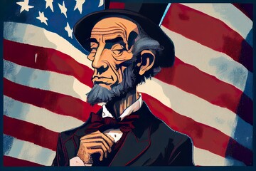 Abraham Lincoln illustration 