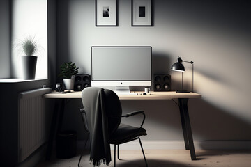 Stylish & Productive Freelance Oasis with Generative AI