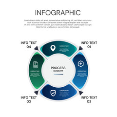 Vector infographic label design with icons. Business concept flowchart, diagram, morphism, 3D chart