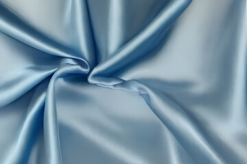 Soft light blue satin fabric texture