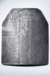 Abstract textured backround. Kevlar or steel bulletproof plate.