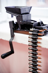 Rakov machine gun feedind system, belt lauder.
