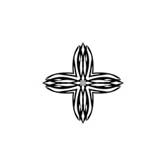 Plus icon. Cross sign. Simple style Christian holiday poster background symbol. Add button. Plus logo design element. Plus t-shirt printing. Vector for sticker.