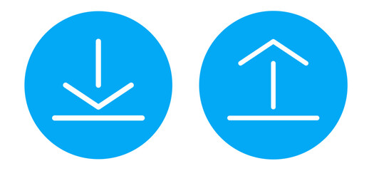 download and upload icon set