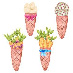 easter ice cream cone