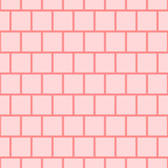 Fototapeta premium Vector seamless pattern, brick wall. Design for textile, wallpaper, wrapping paper, stationery.