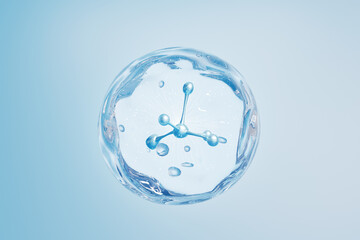 3d rendering DNA element concept picture