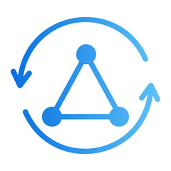 rotation gradient icon