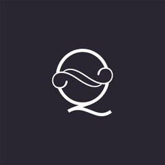 BEAUTY LOGO ART LUXURY HIGH QUALITY LETTER Q
