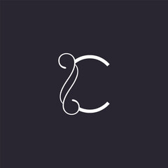 BEAUTY LOGO ART LUXURY HIGH QUALITY LETTER C