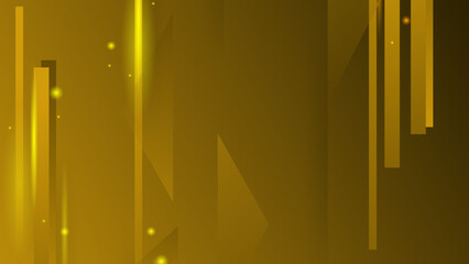 Abstract modern yellow triangle geometric diagonal with glitter and shiny lines background technology style