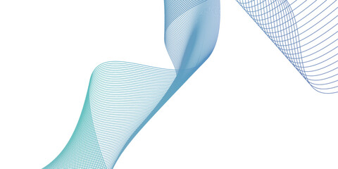 Abstract blue background . Abstract vector blue wave lines on white background . can be used design wallpaper , technology , or template .	