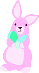 Obraz premium Pink Easter Bunny