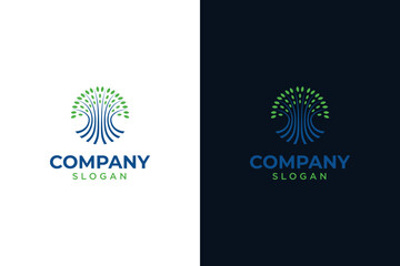 Circle Tree logo global illustration