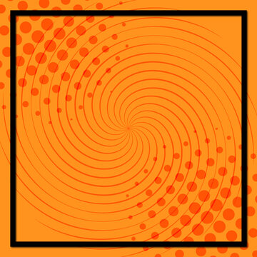 abstract orange background with circles