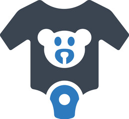 Baby onesie icon