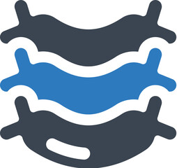 Grilled sausages icon