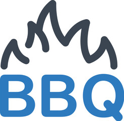 Barbecue sign icon