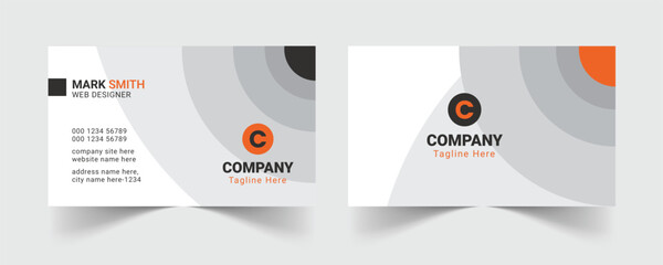 Corporate business card template, Modern business card design template, Clean professional business card template, visiting card, business card template.