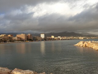 Beautiful waterfront of Fuengirola in Spain