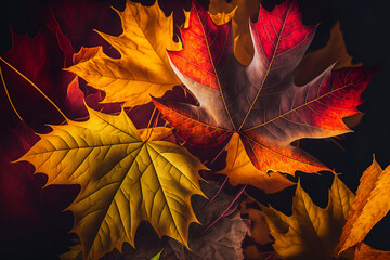 background autumn colorful leaves