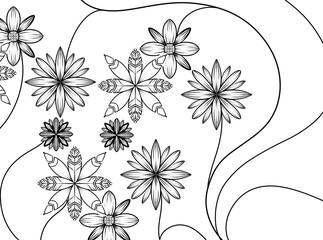 black and white background