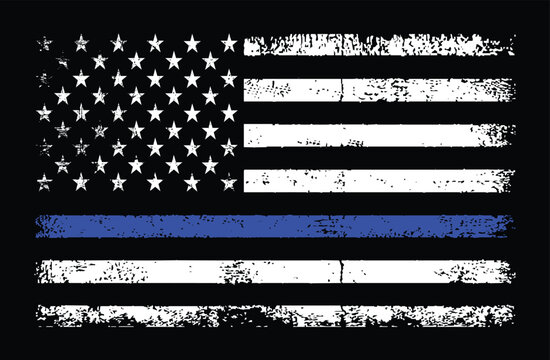 Blue Lives Matter Flag Design