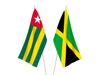 Jamaica and Togolese Republic flags