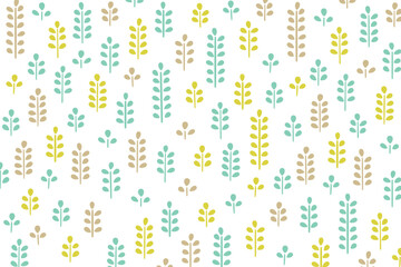 葉のイラスト模様