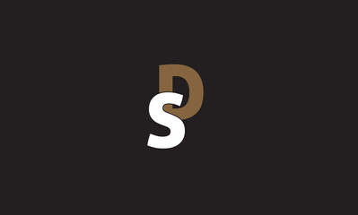 Fototapeta SD, DS, S, D Abstract Letters Logo Monogram obraz