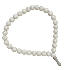 Silver Praying Beads 3D Rend