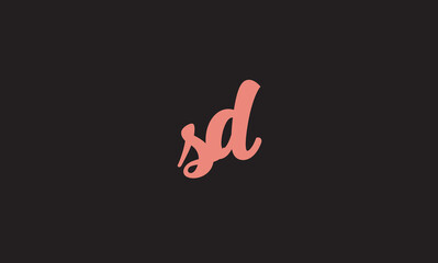 Fototapeta na wymiar SD, DS, S, D Abstract Letters Logo Monogram