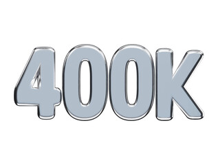 Follower celebration text effect 3d rendering vector icon illustration