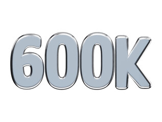 Follower celebration text effect 3d rendering vector icon illustration