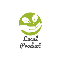 local product label  logo or icon design template