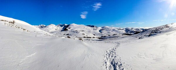 Panorama con neve