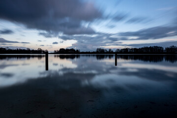 Obraz premium Oldenburg Bornhorster See am Abend