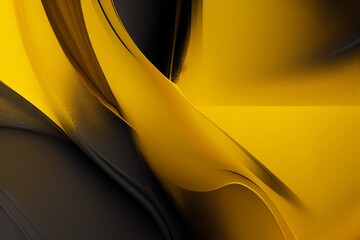 abstract yellow background - generative ai illustration
