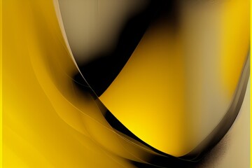 abstract yellow background - generative ai illustration