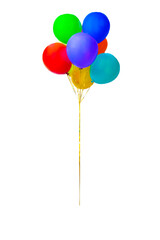 Real holiday balloon elements. Easy to use balloons in PNG format