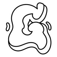 Fototapeta premium G line icon