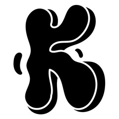 K glyph icon